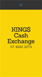 Mobile Screenshot of kingscashexchange.com