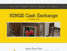 Tablet Screenshot of kingscashexchange.com